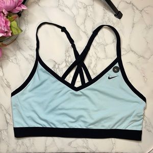 Nike Sport Bra Blue with Black Trim